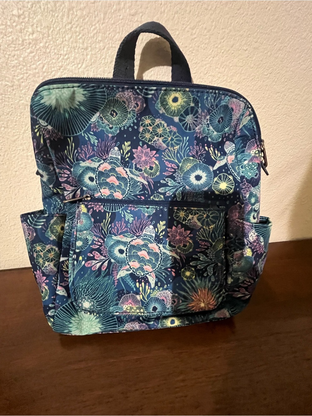 Sakroots Floral Navy Multicolor Backpack